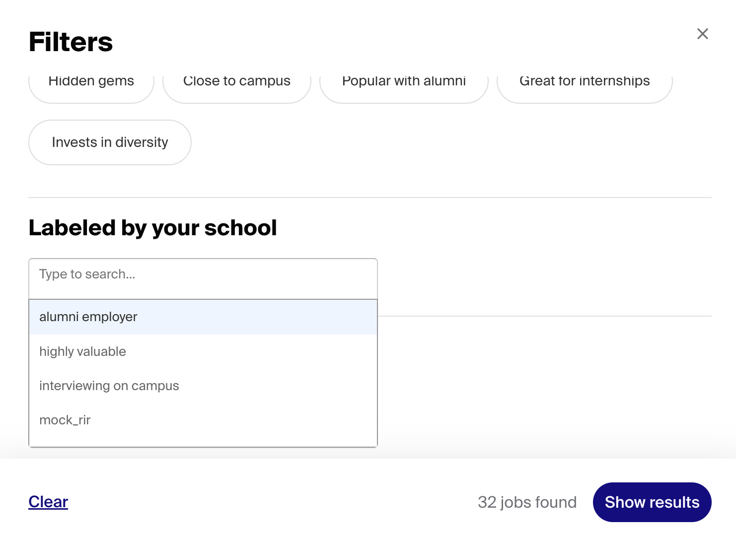 School Settings: Labels – Handshake Help Center