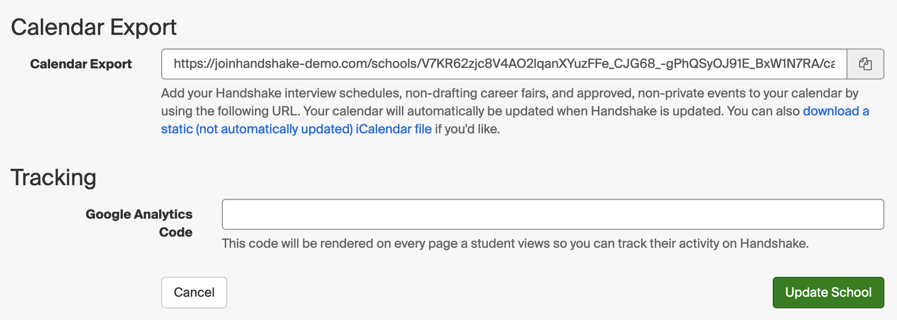 School Settings: Labels – Handshake Help Center