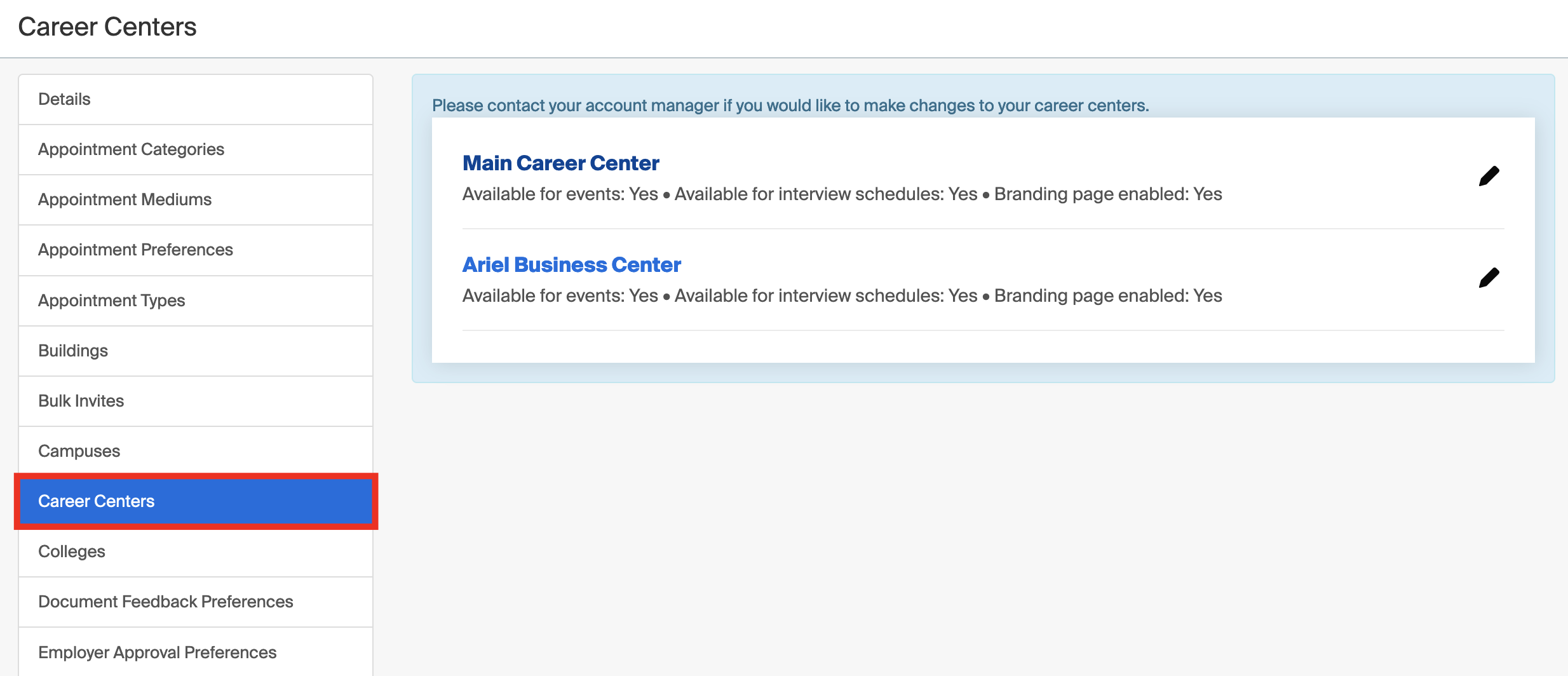 School Settings: Labels – Handshake Help Center