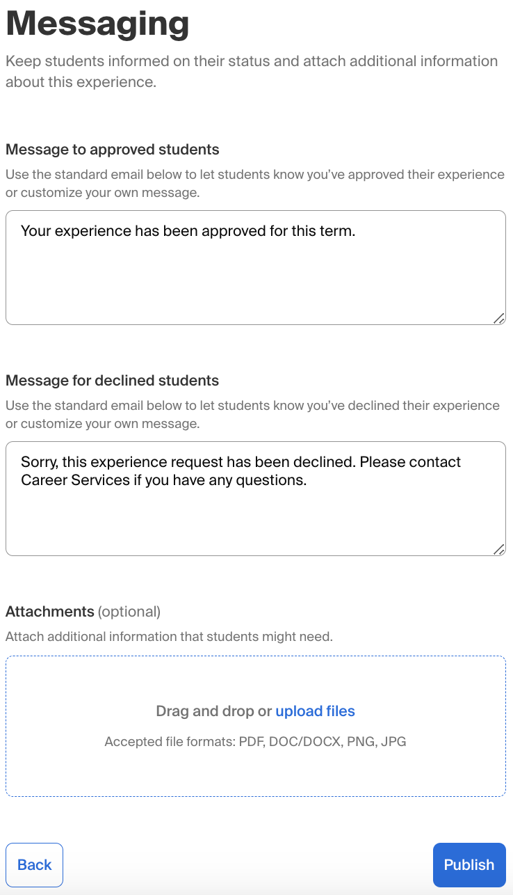 Experiences