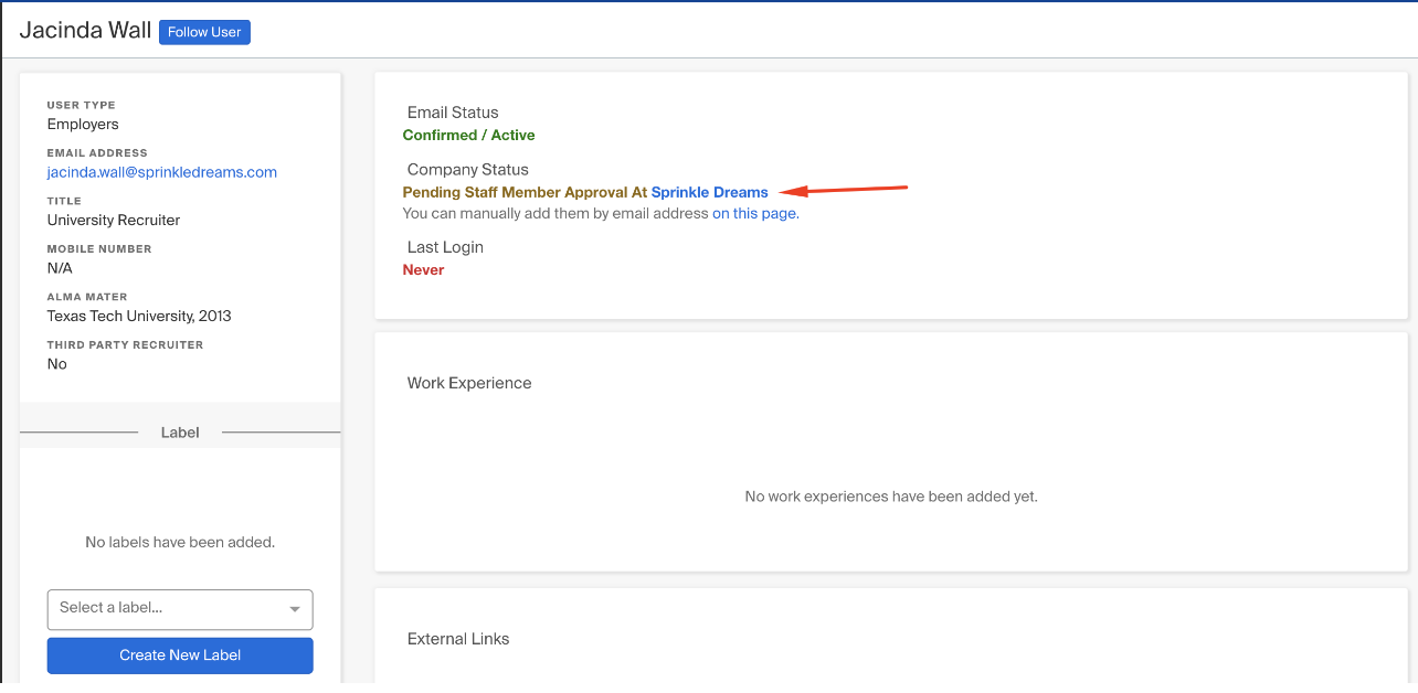 Pending Staff Member Approval at company name status.png