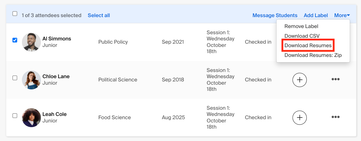 Click more, then select download resumes.png