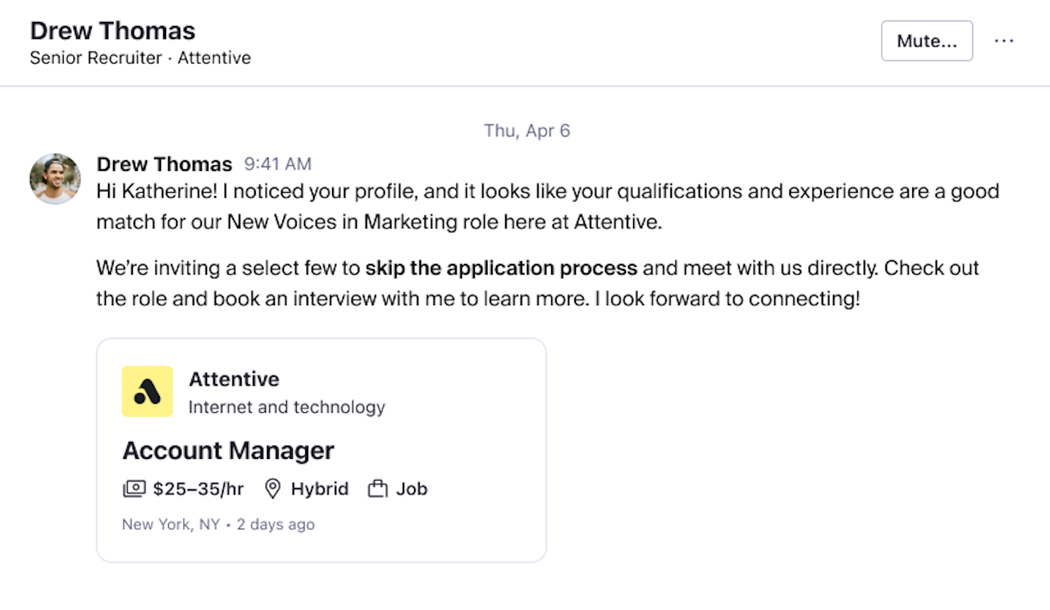 Message to student with invitation to book .png