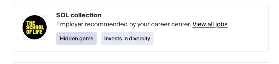 school collection section on job post.png