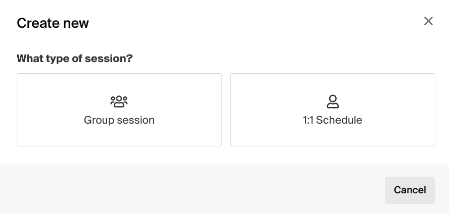 What type of session? .png