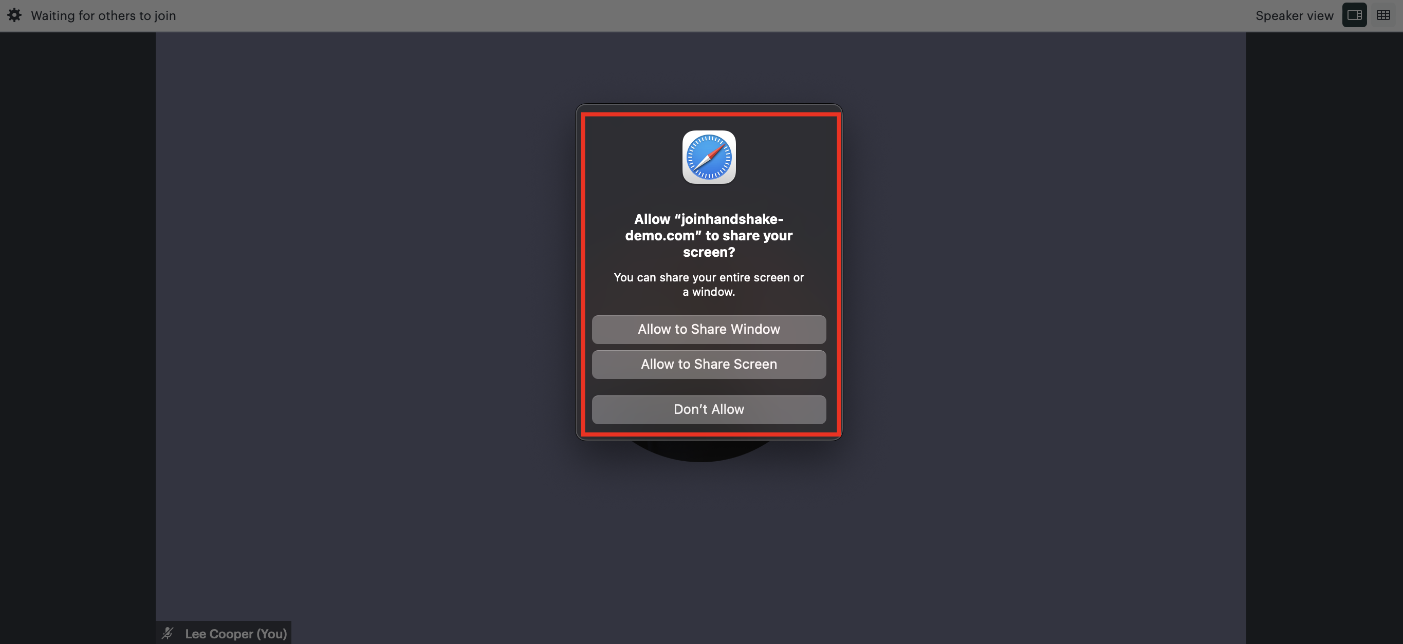 Safari prompt to share screen.png