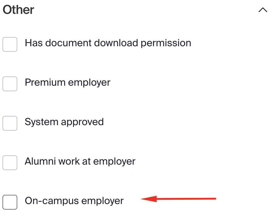 On-Campus Employer on All Filters list.png