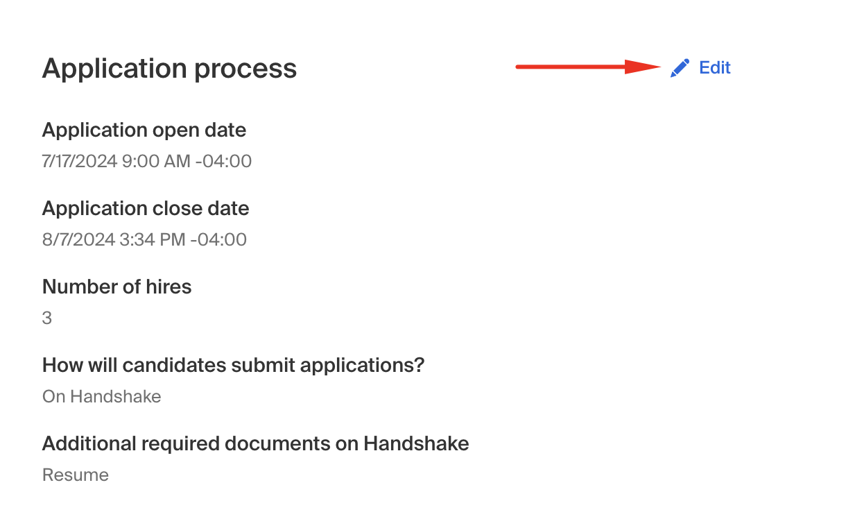 Updating Job Posting Closing Dates – Handshake Help Center