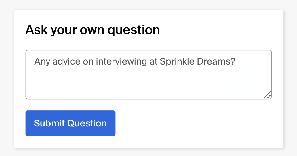 As your own question.png