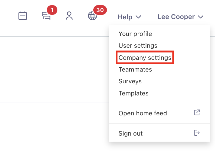 Select company settings from dropdown .png