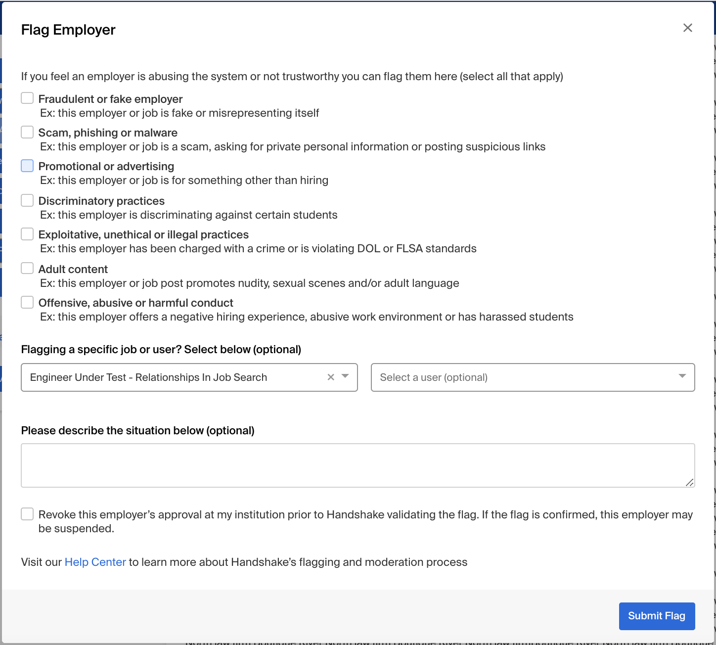 Handshake&rsquo;s Flagging System – Handshake Help Centre