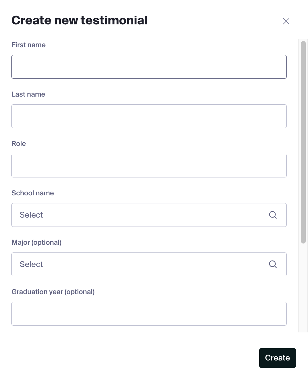 Create new testimonial popup.png