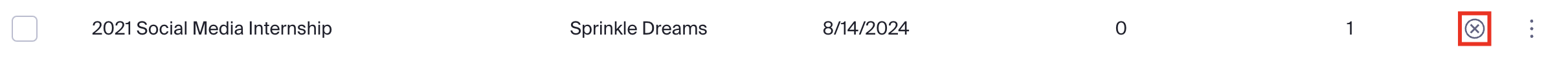 Remove individual job posting by clicking the X.png