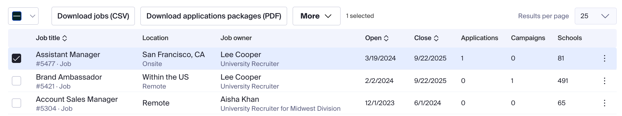 Select job from job list.png