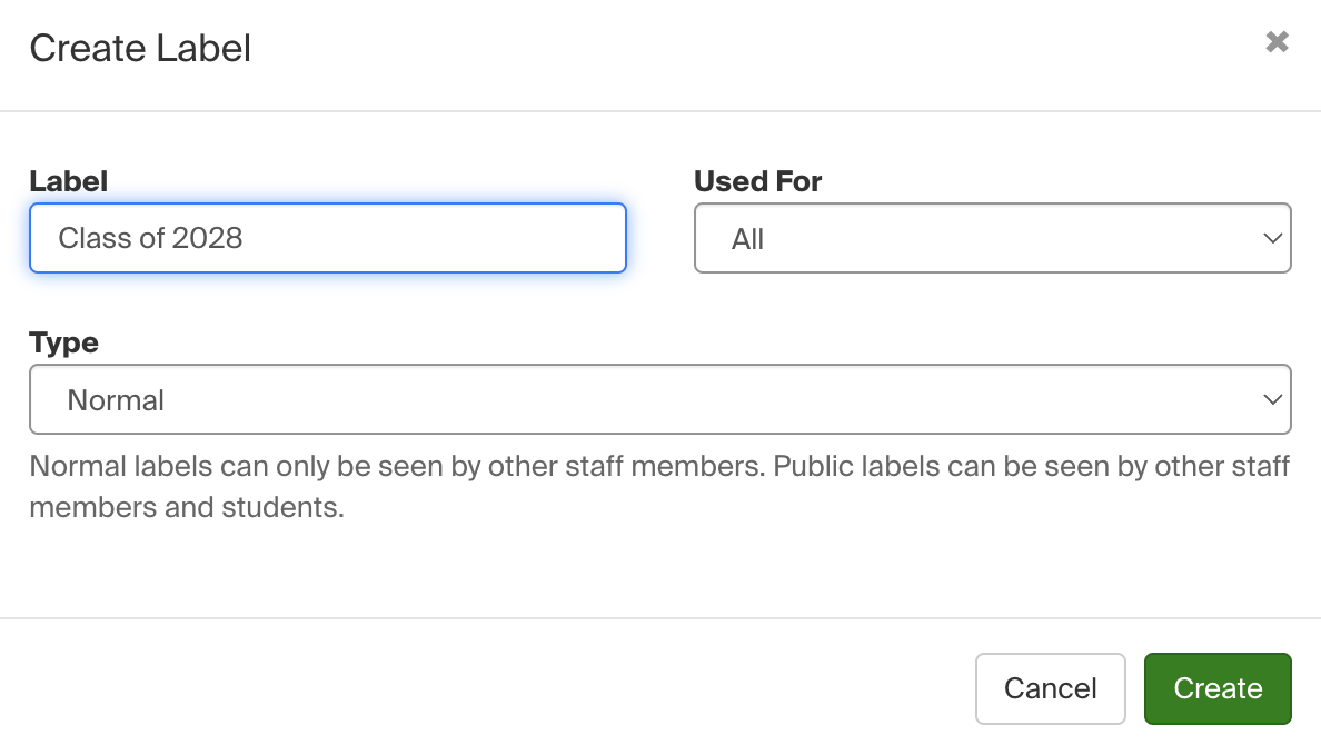 Create Label pop up box.png