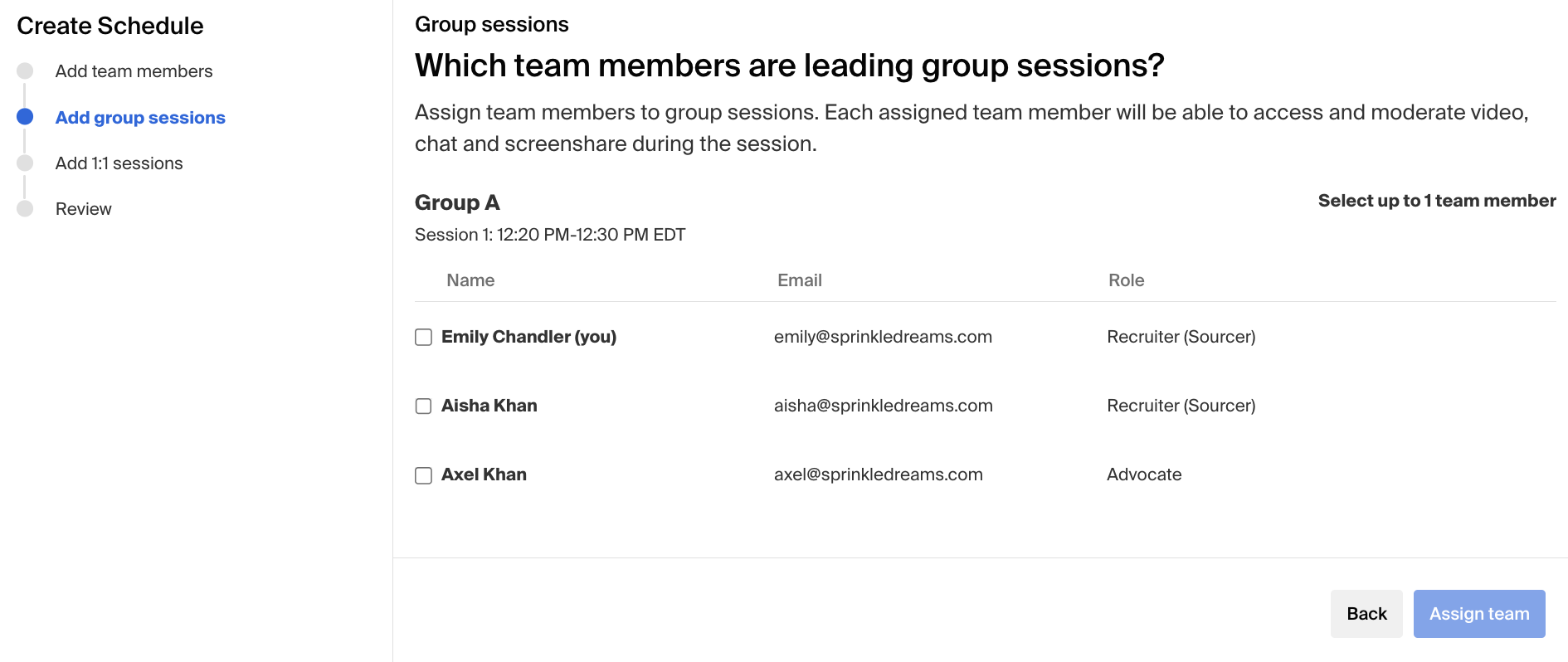 Which team members are leading the session.png