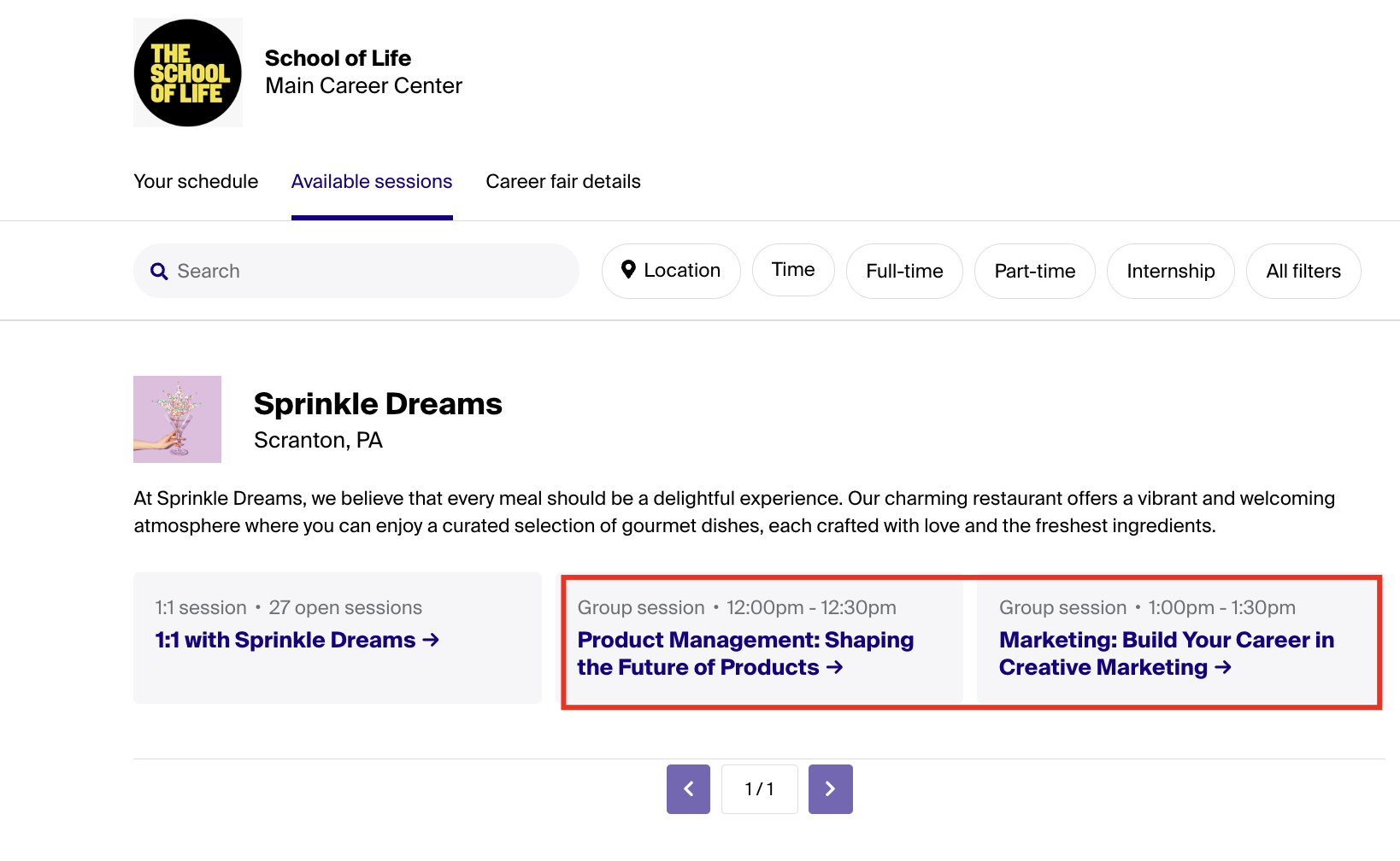 Group session titles shown to students.png