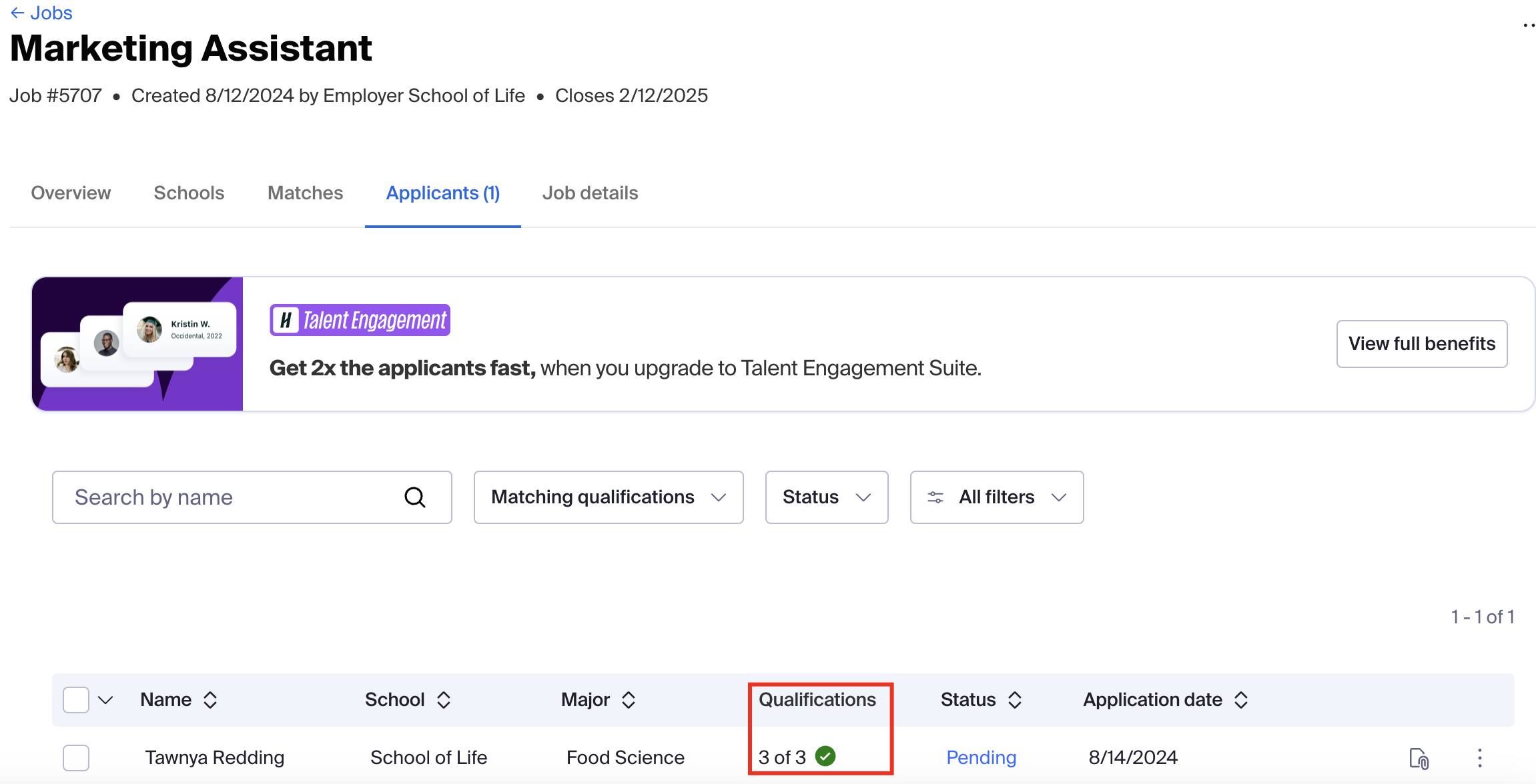 Qualifications row on an applicants tab.png