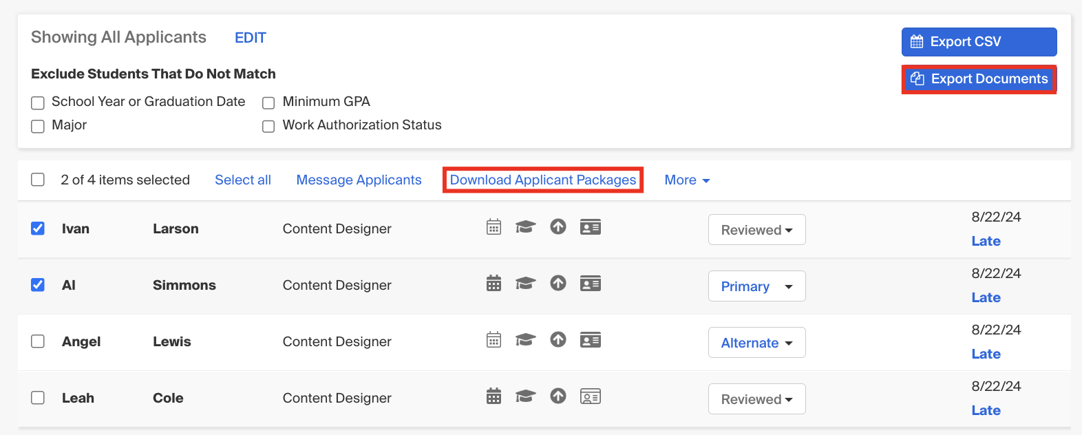 Download applicant packages or export documents.png
