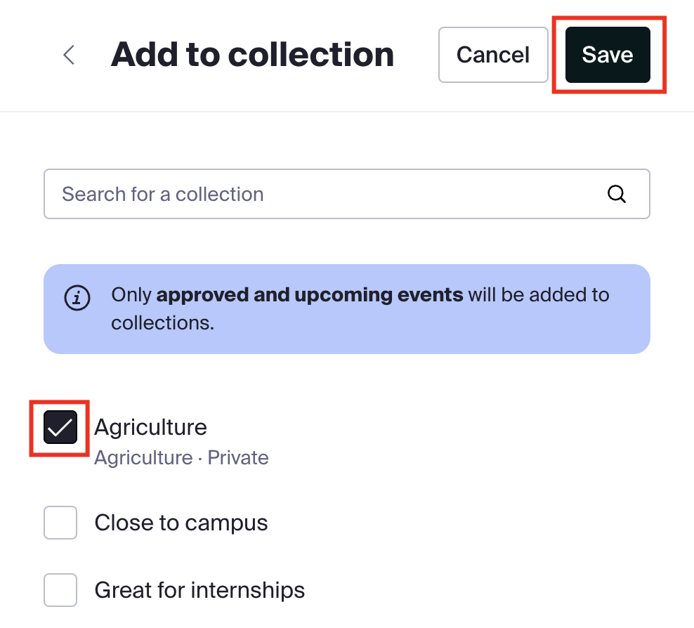 Selecting collections and saving the changes.png