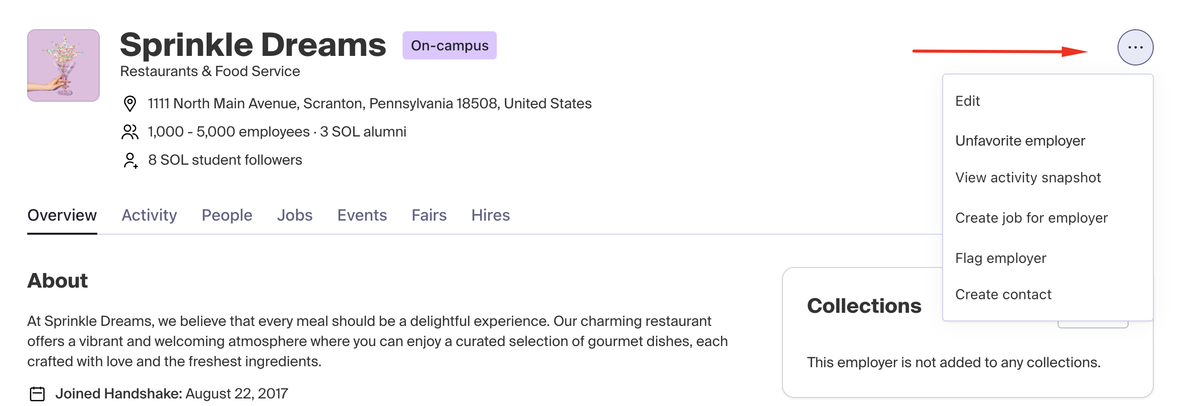 3 dots on employer page for additional options.png