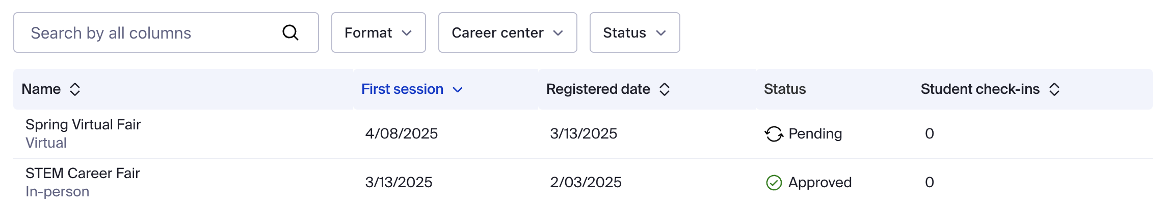 List of fairs on fairs tab.png