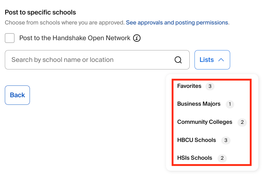 Select institution lists or favorite list.png
