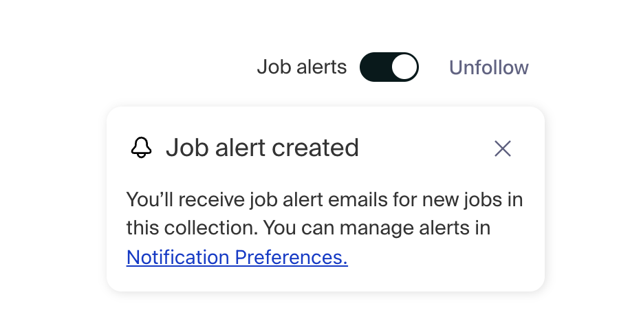 Job alert for followed collection.png