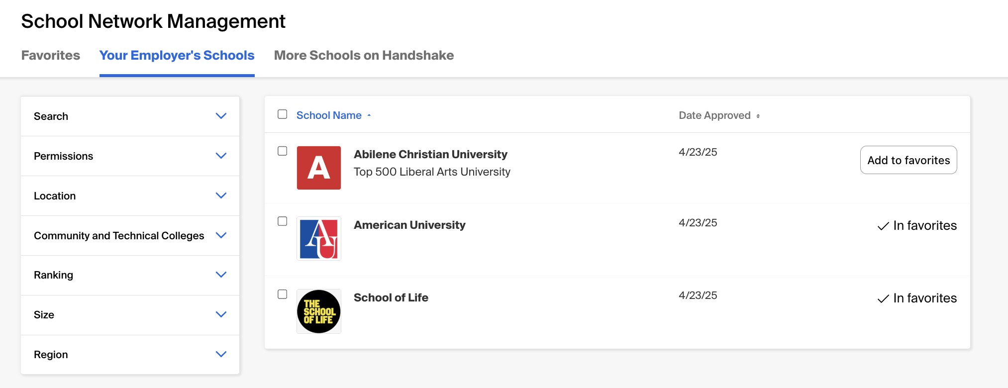 Institution network management page for basic and plus employers.png