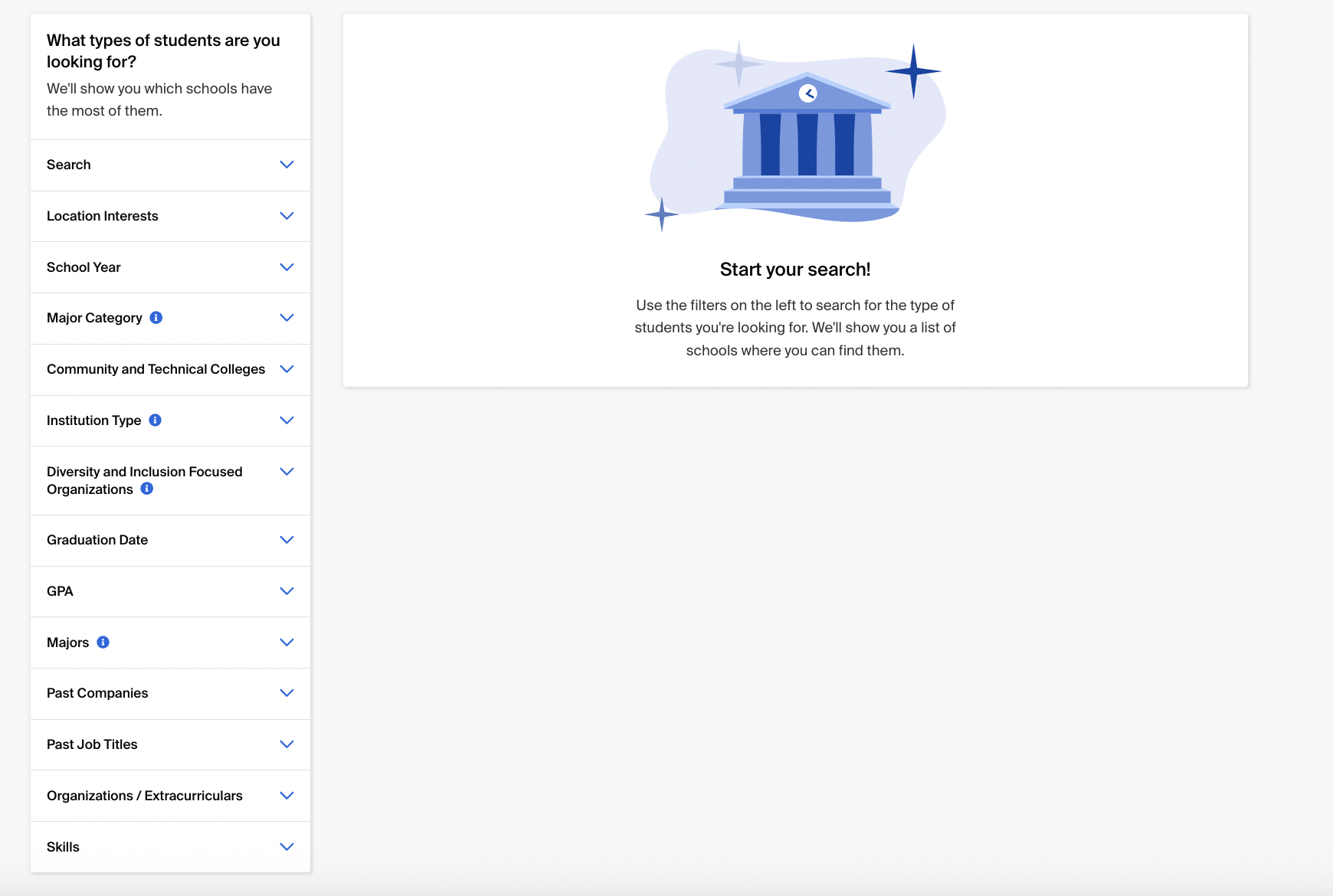 Start your search on the institution explorer tab.png