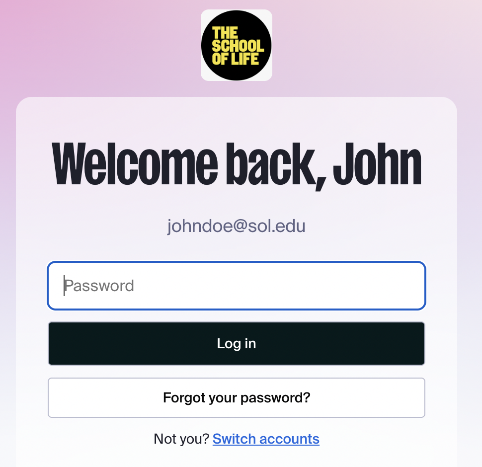 Login screen for CS user.png