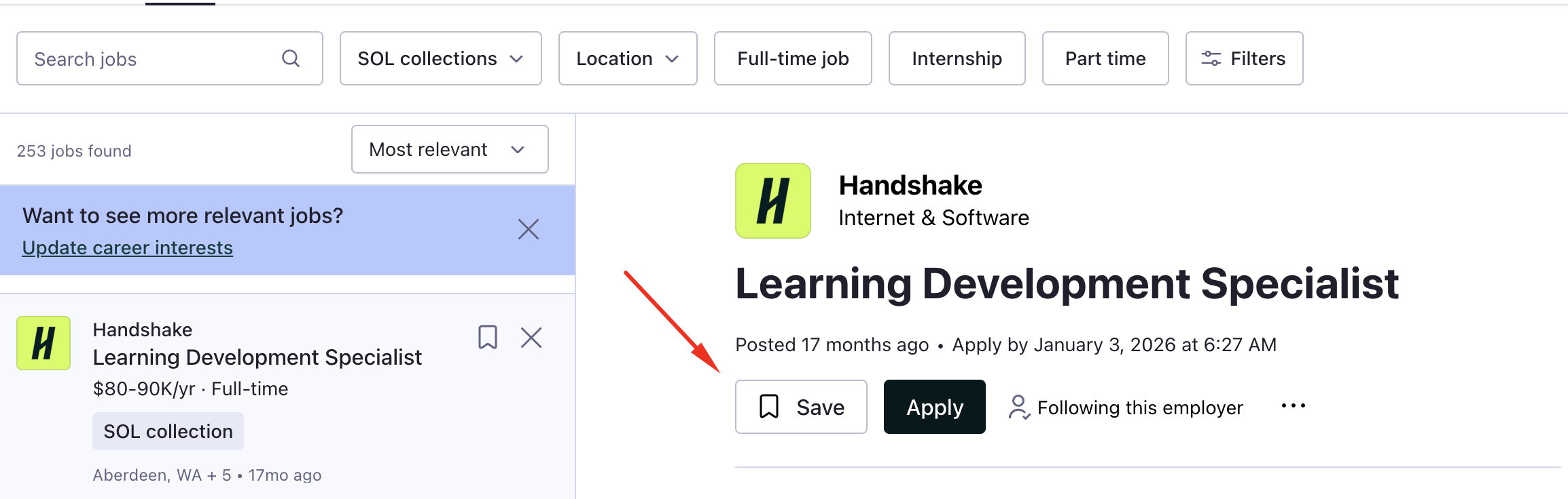 Save button on job posting.png