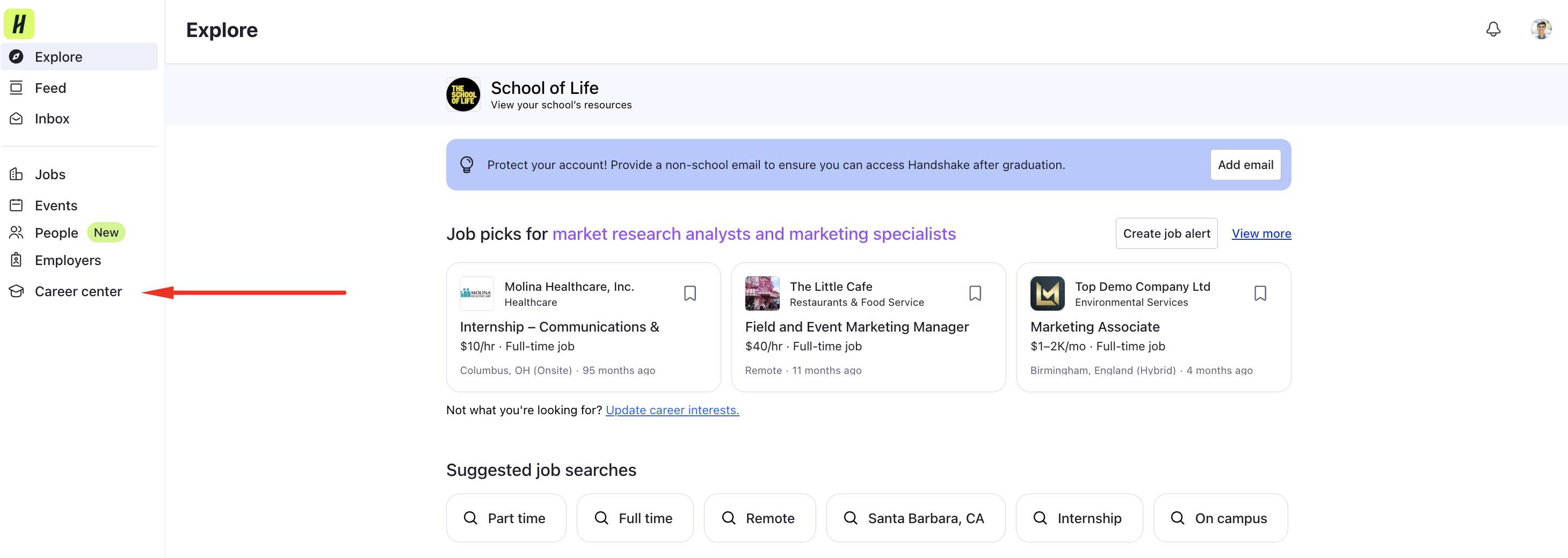 Career center button.png