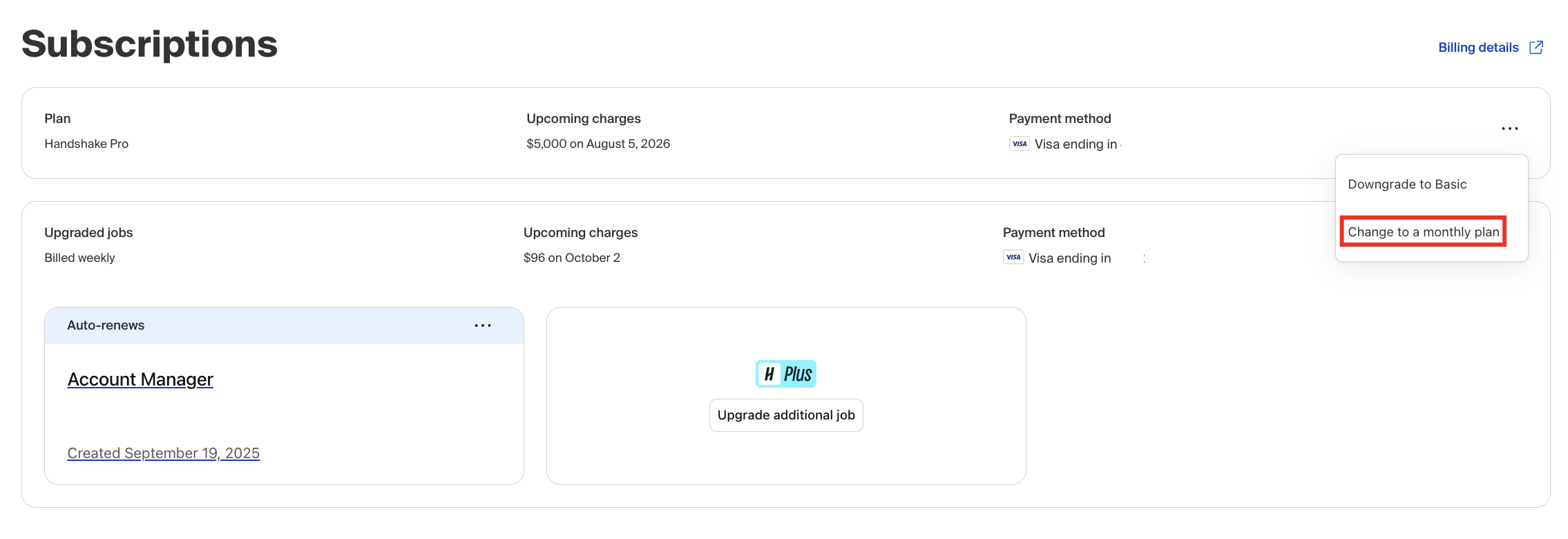 Manage Your Pro Subscription – Handshake Help Center