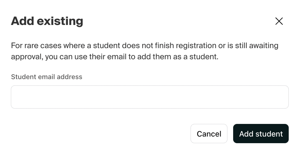 Add existing student user pop up.png