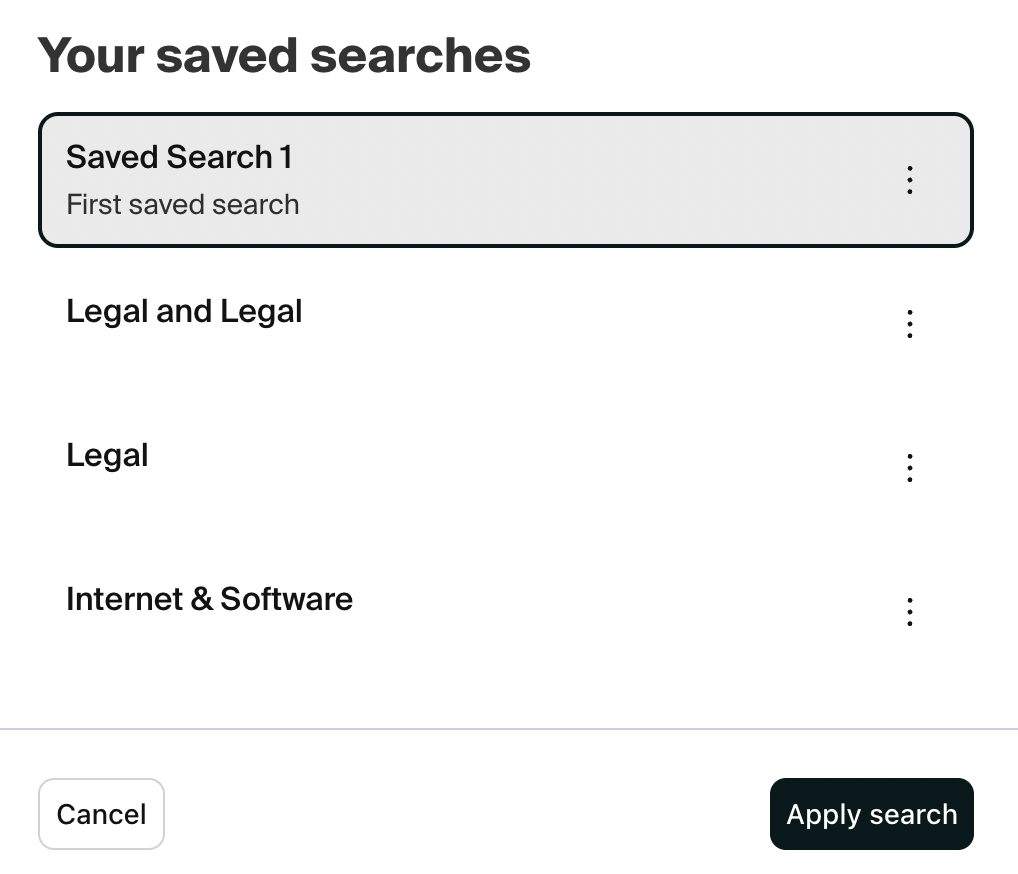 Your saved searches list.png