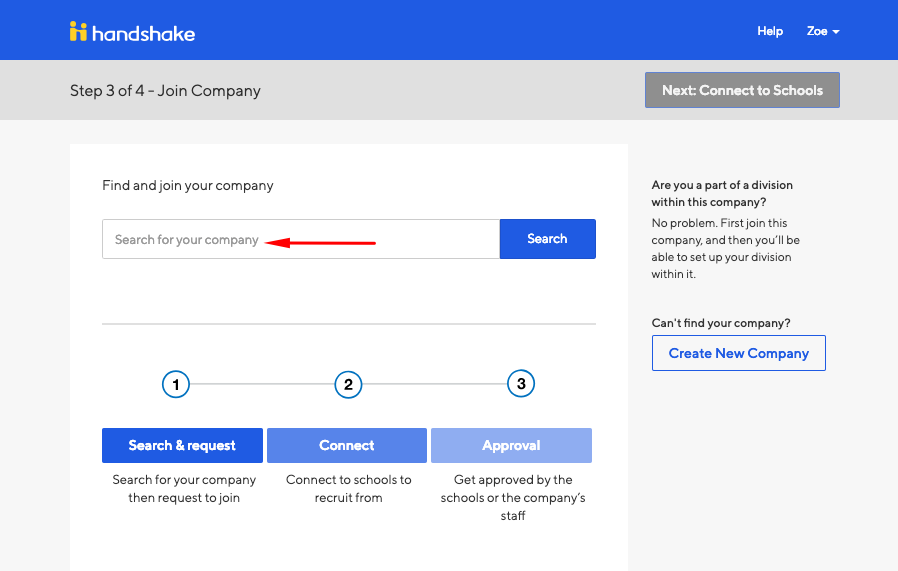 How To Create A New Company Profile Handshake Help Centre