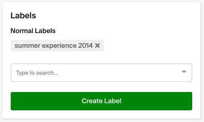 School Settings: Labels – Handshake Help Center