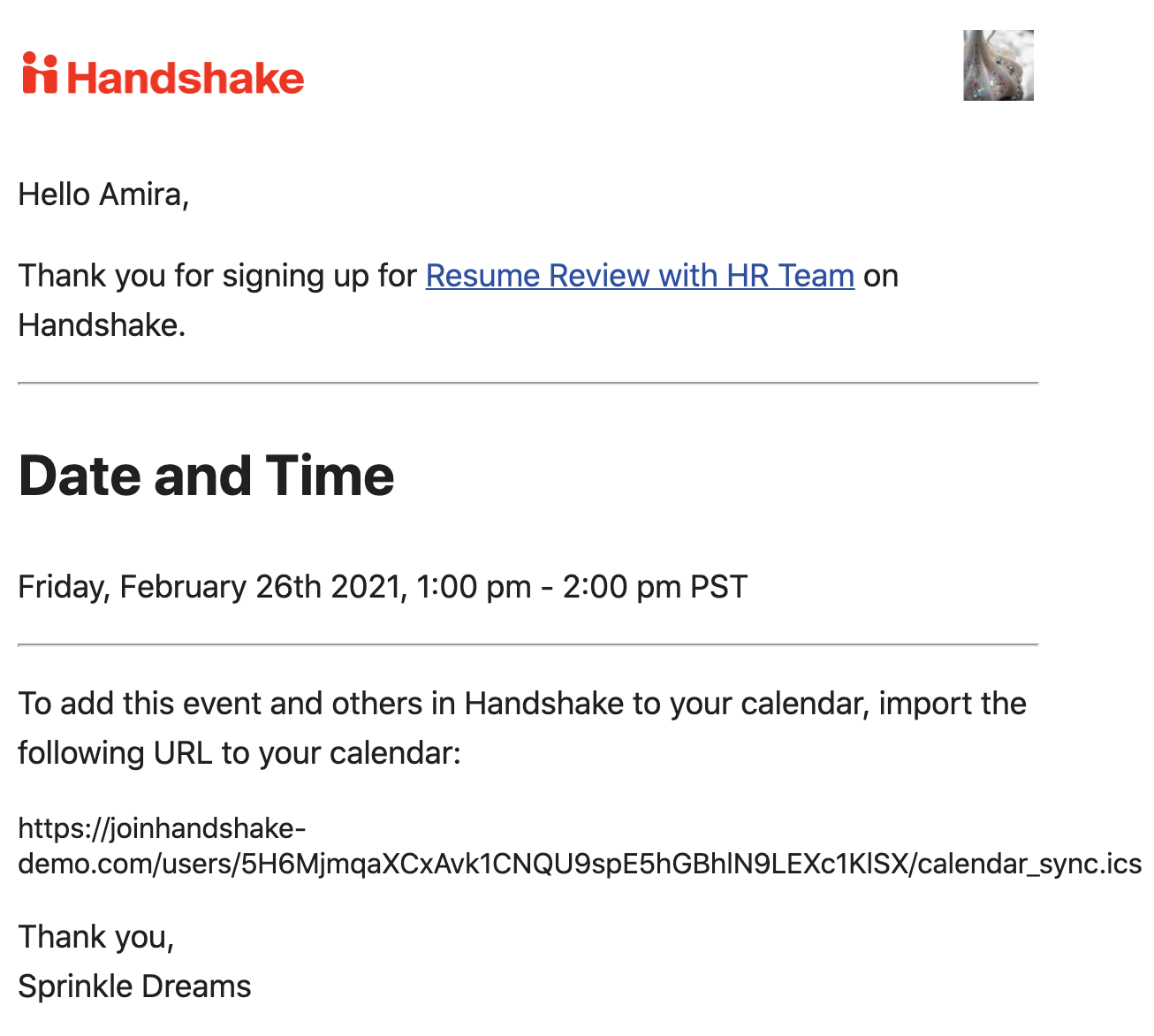 Registering for an Event Handshake Help Center