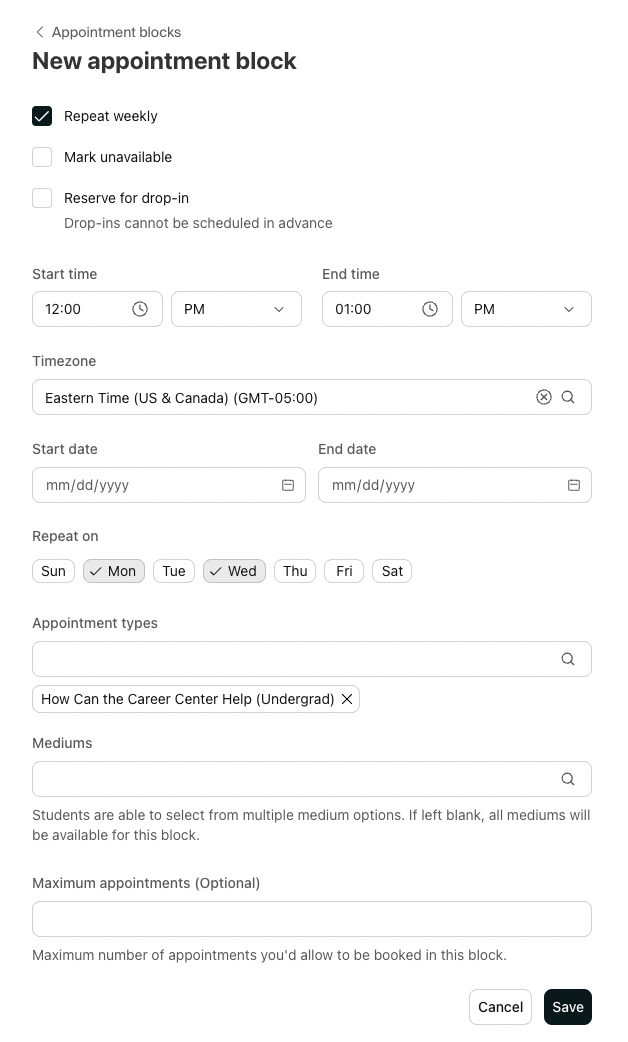 New Appointment Block form.png
