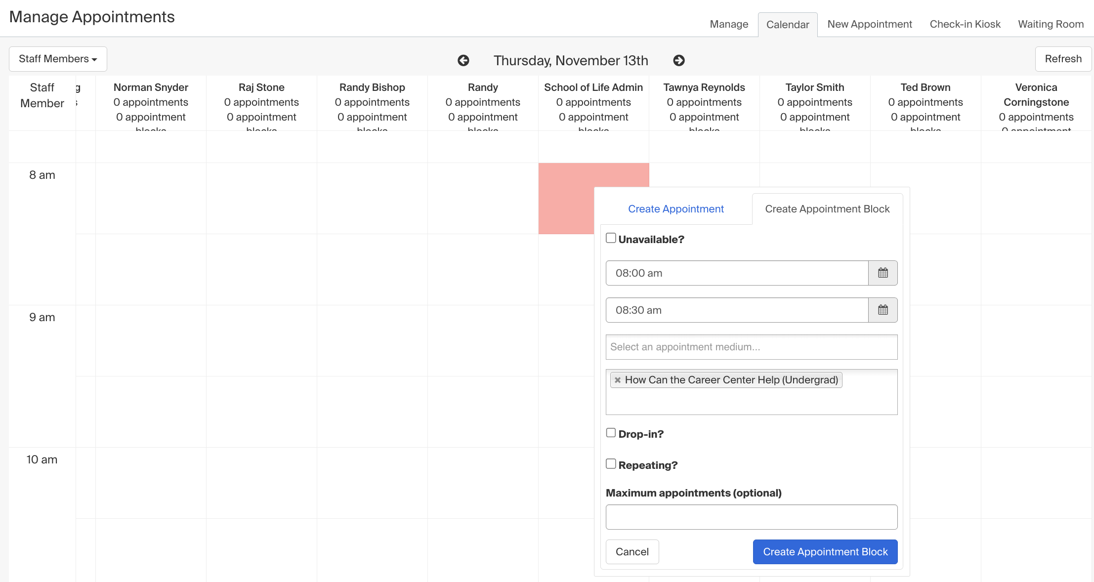 Create an appointment block on your calendar.png