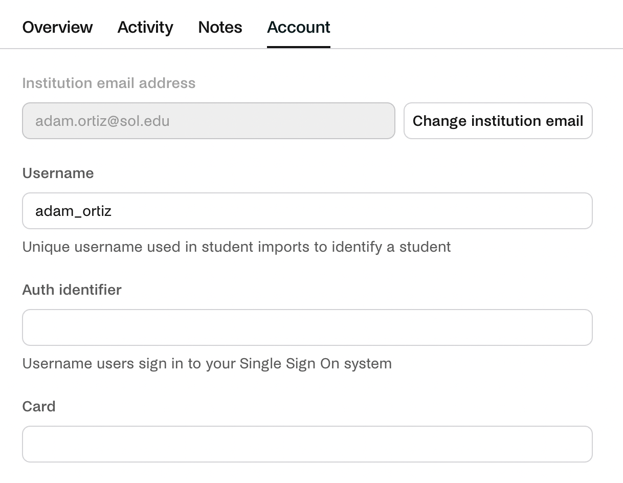 Account tab and change institution email button.png