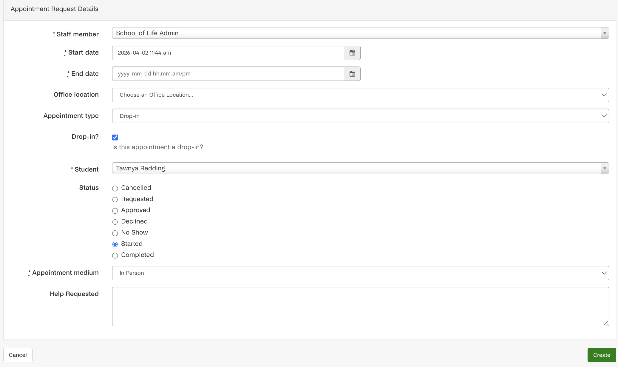 Appointent creation page.png