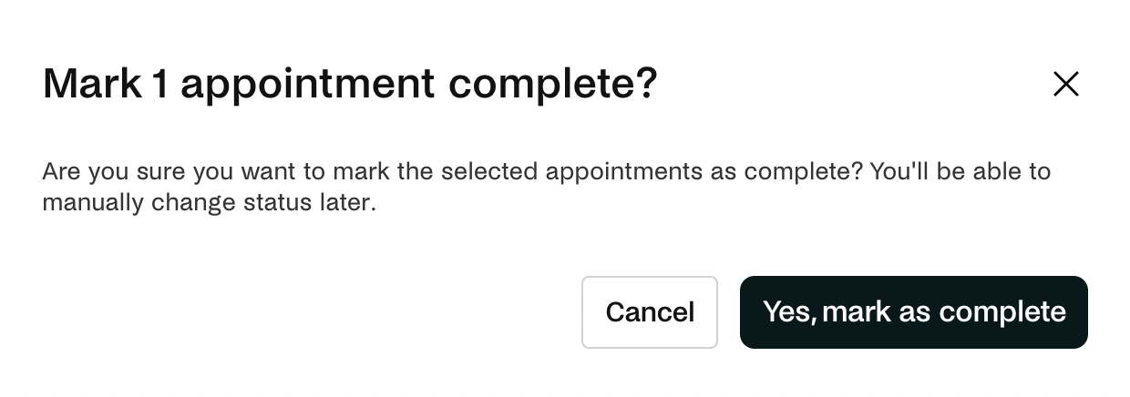 Confirm marking an appointment as completed.png
