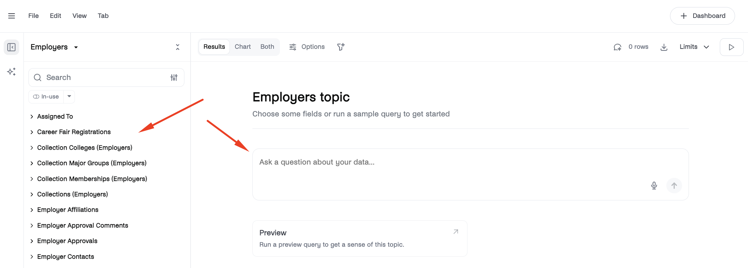 Select dimensions or being a query through AI Assistant.png