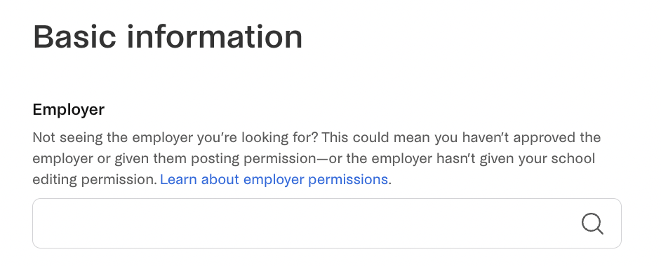 Select employer on job form.png