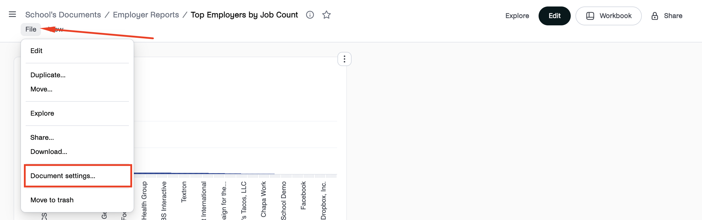 File -> Document Settings on a dashboard.png