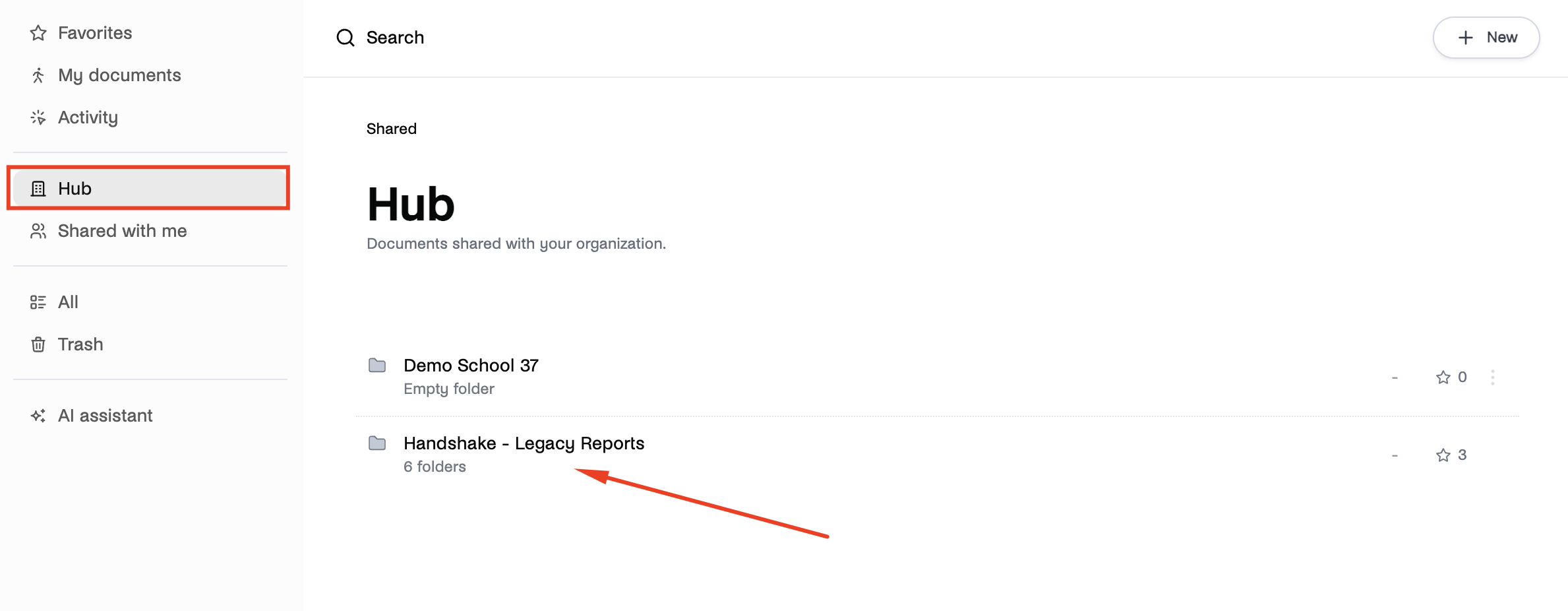 Legacy Reports in the Hub.png