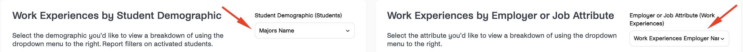 Work Experiences demographics and attirbute filters.png