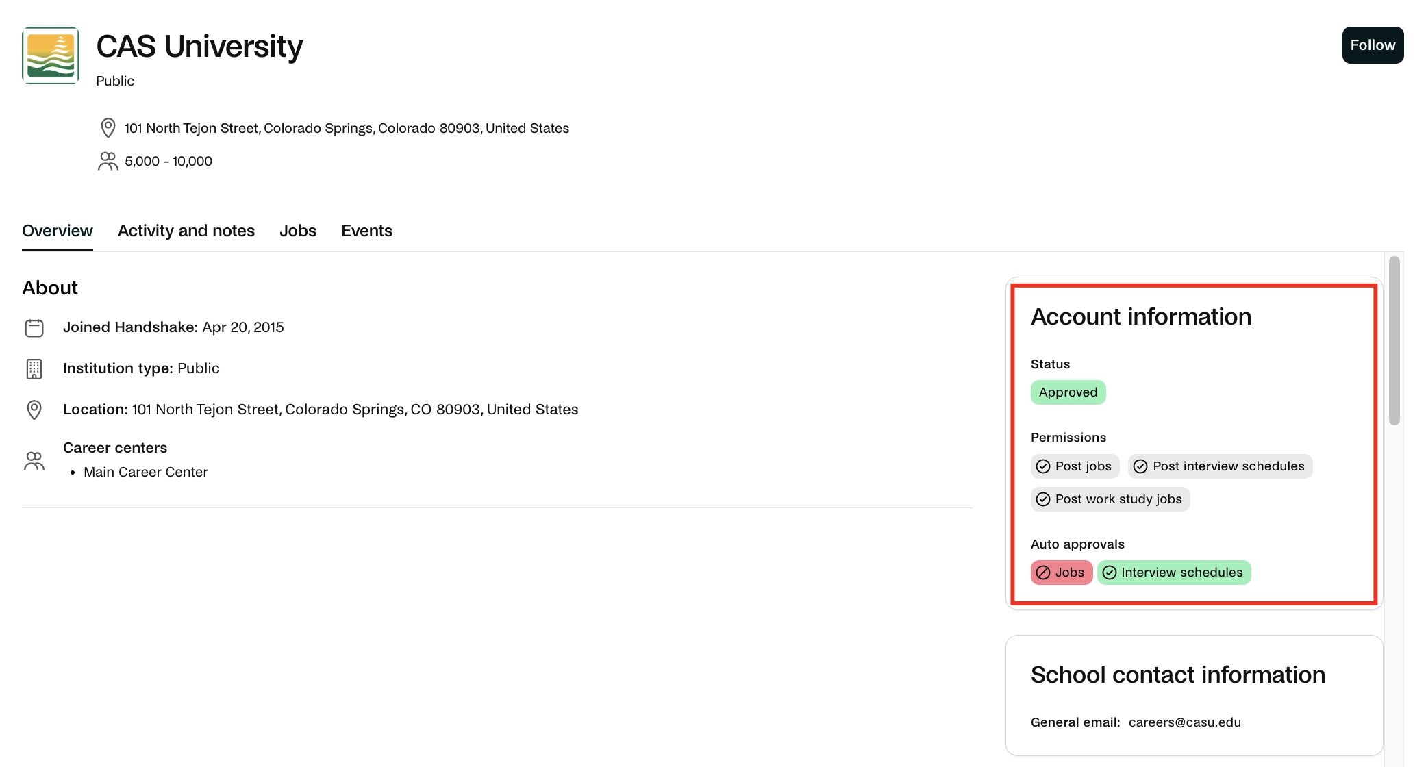 Account information section .png